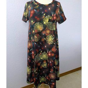 LuLaRoe Carly dress XS NWOT Americana fireworks